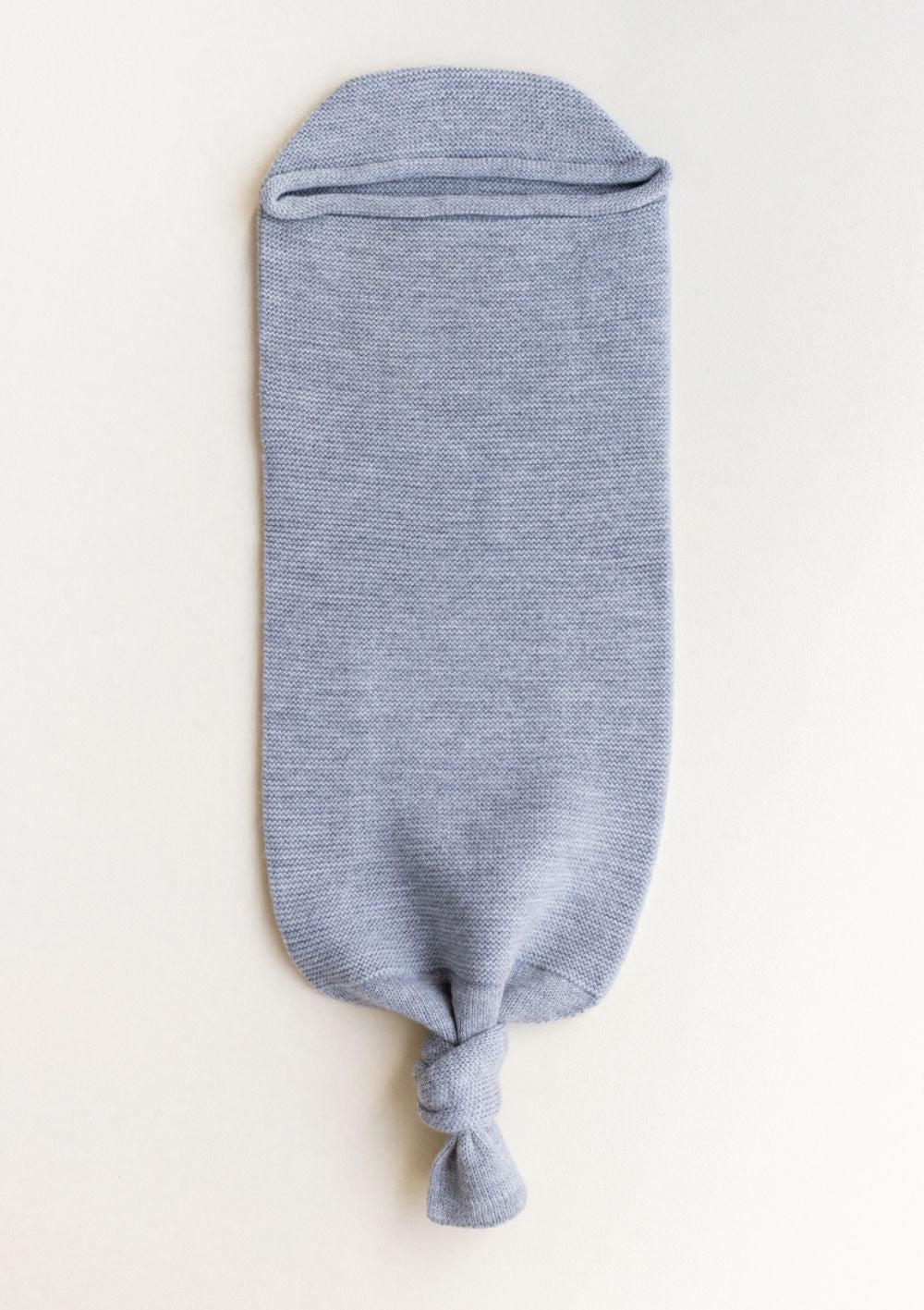 Hvid Strick-Pucksack Cocoon grey melange