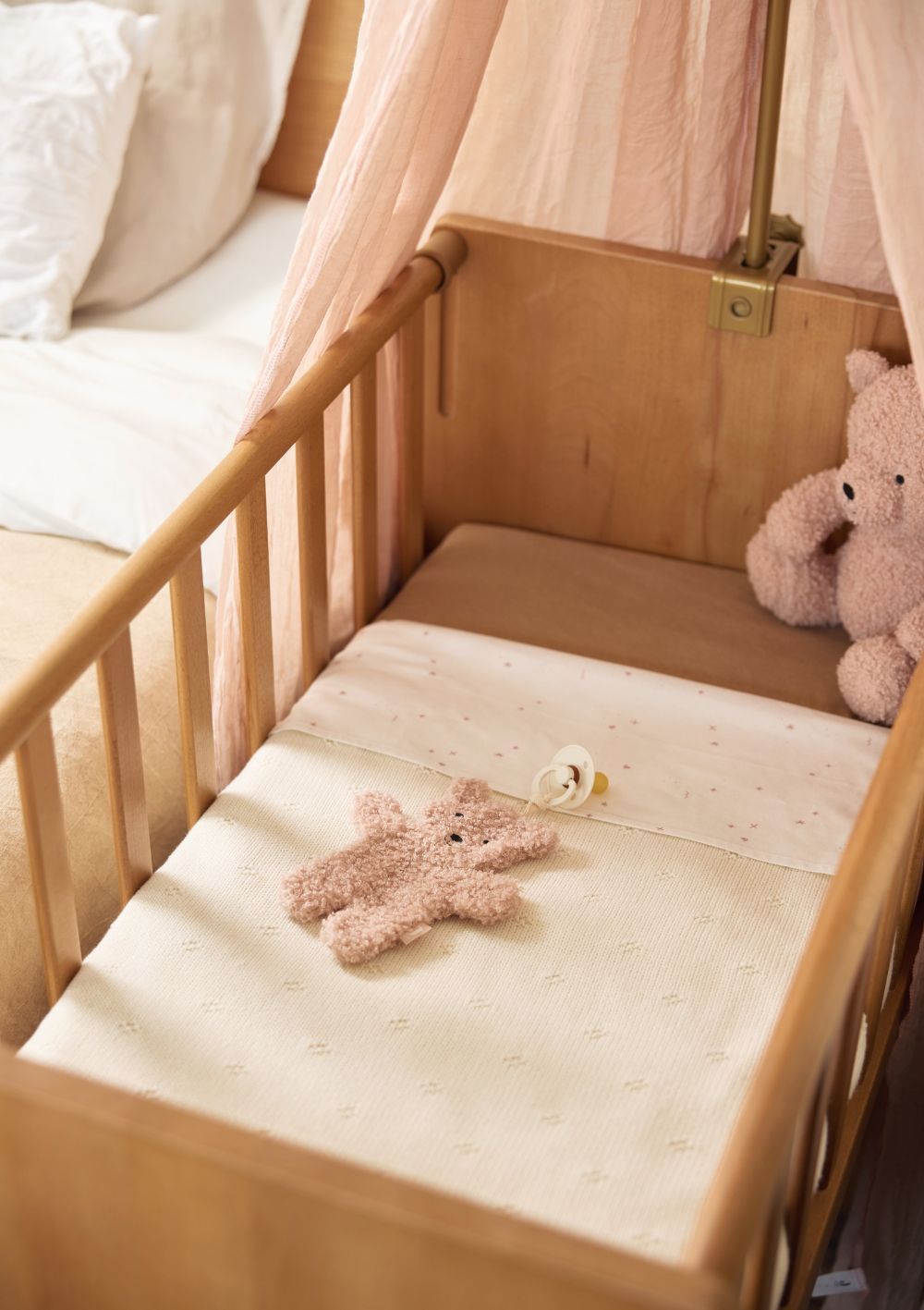 Decke Wiege 'Cosy Knit' Ivory 100 x 75 cm