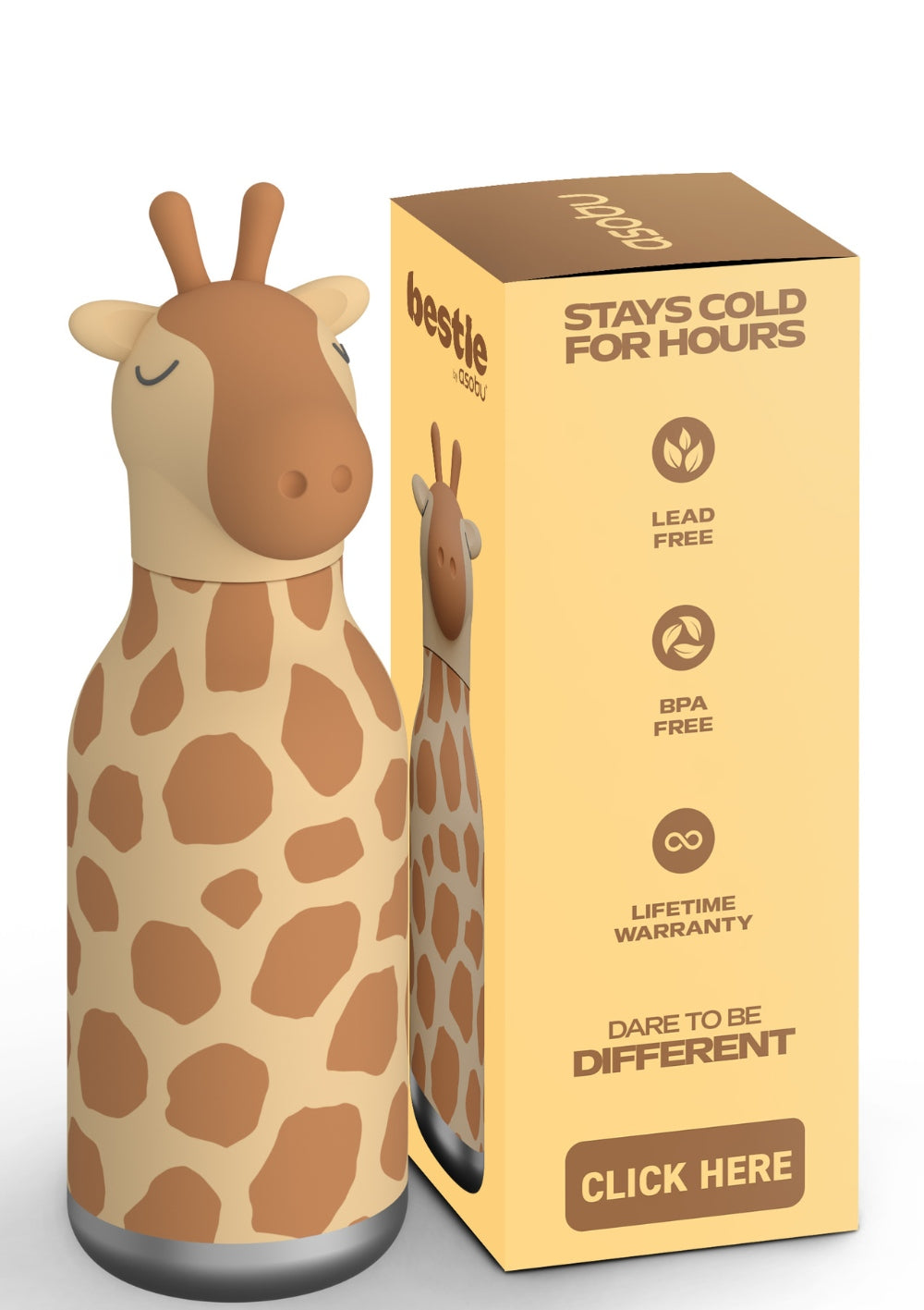 Asobu Trinkflasche 'Bestie' Gerri the Giraffe