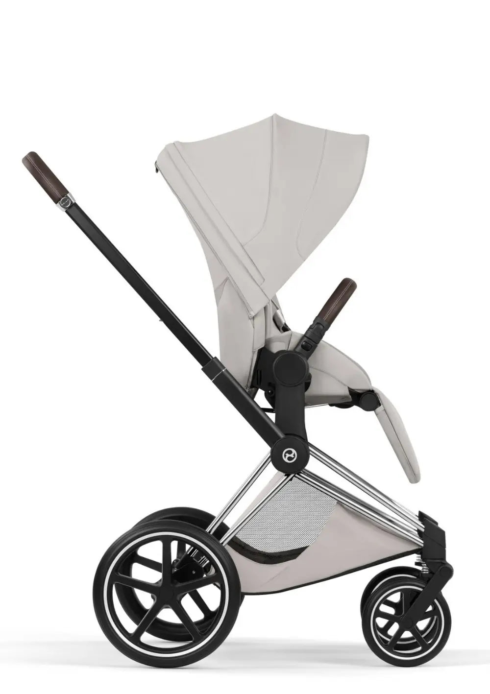 Cybex Kinderwagen-Set 'Priam Style' City Grey (Frame Chrome Brown)