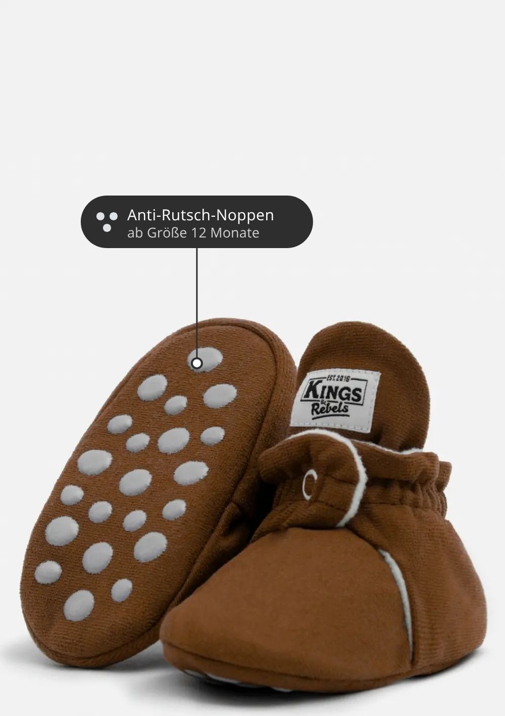 Kings & Rebels Booties Gripper-Linie mit Anti-Rutsch-Noppen ab Größe 12 Monate