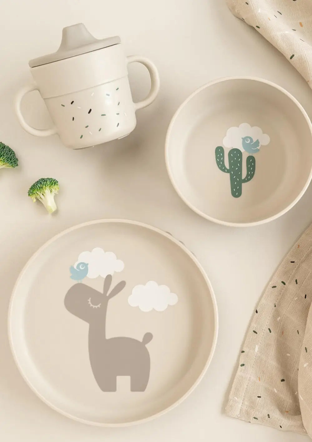 Done by Deer Geschirr-Set 'Foodie' Lalee sand