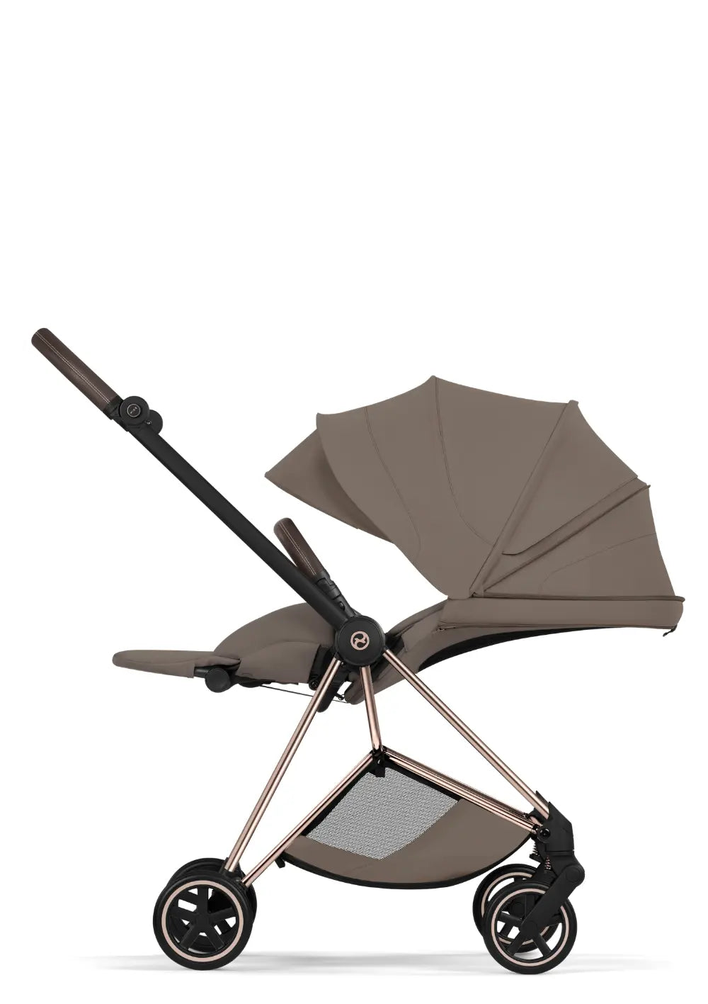 Cybex Kinderwagen-Set 'Mios' Coconut Brown / Roségold Frame