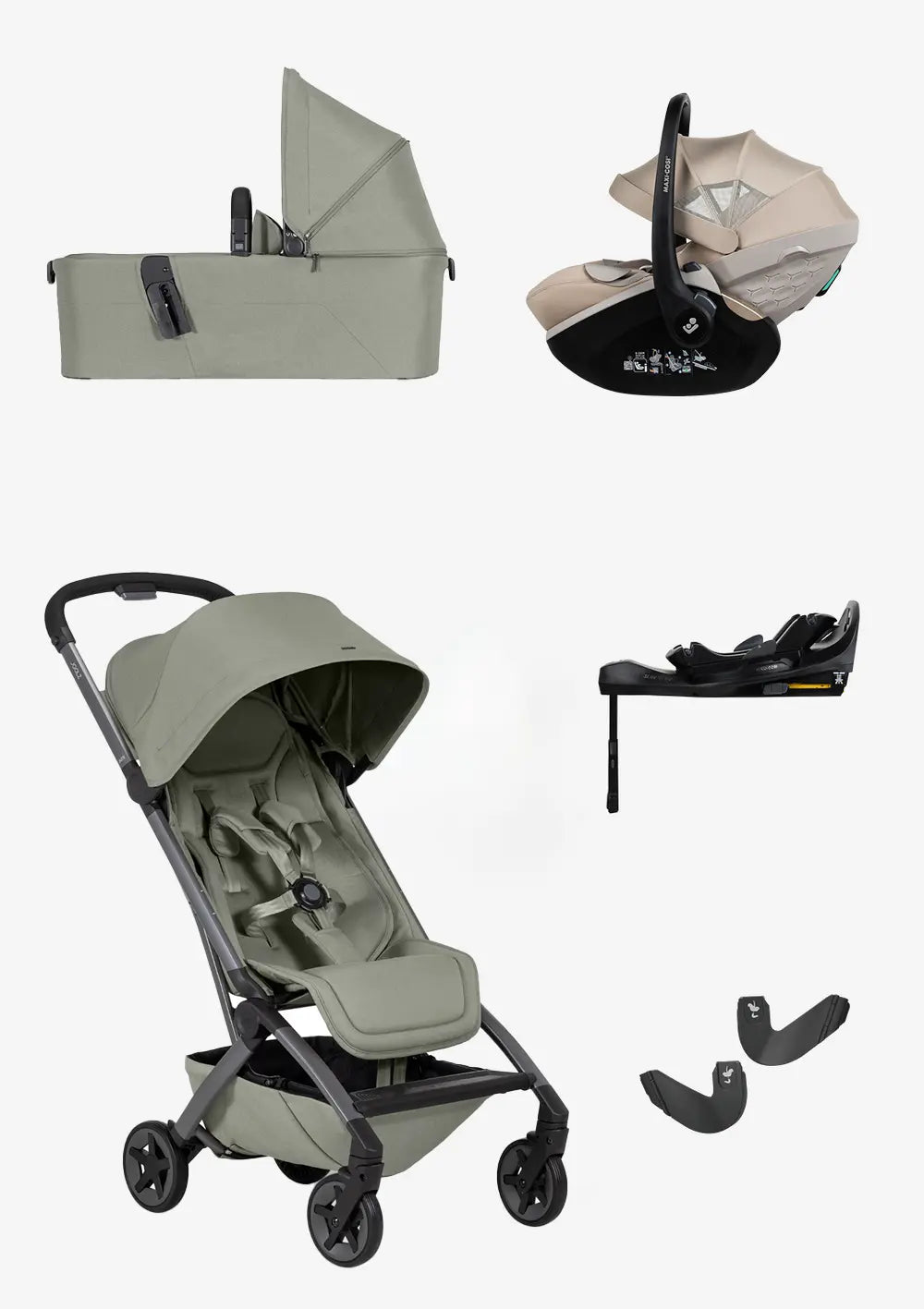 Joolz Buggy 'Aer2' 3-in-1 Kindersitz-Bundle Sage Green