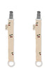 2er-Set Baumwoll-Schnullerband Cherry