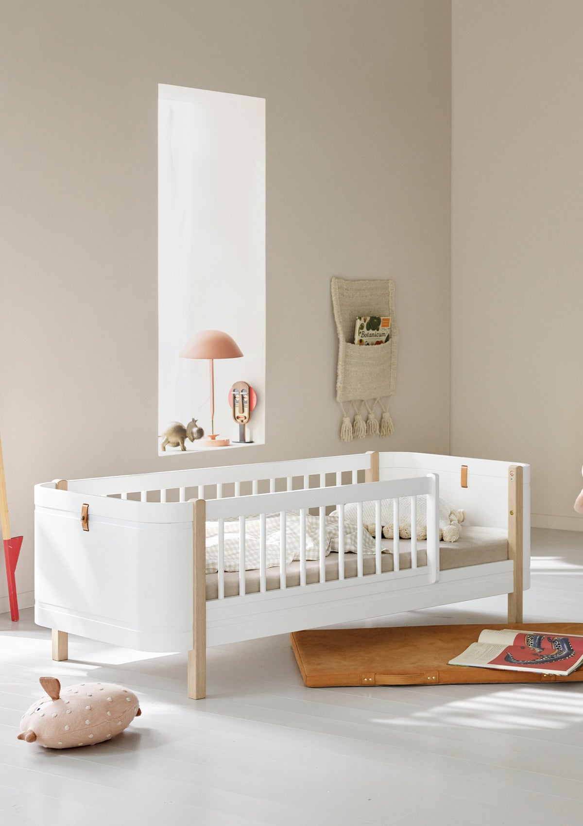 Oliver Furniture Umbauset zum Juniorbett 'Wood Mini+' Weiß / Eiche