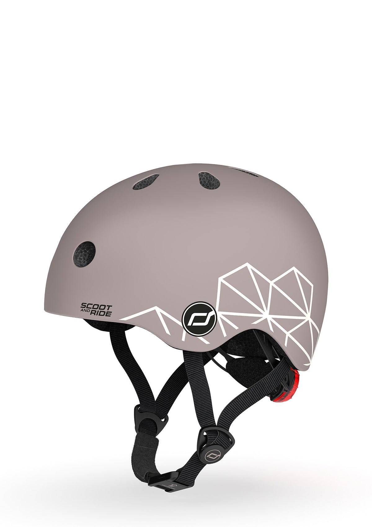Scoot and Ride Helm Graphics Brown Lines 
