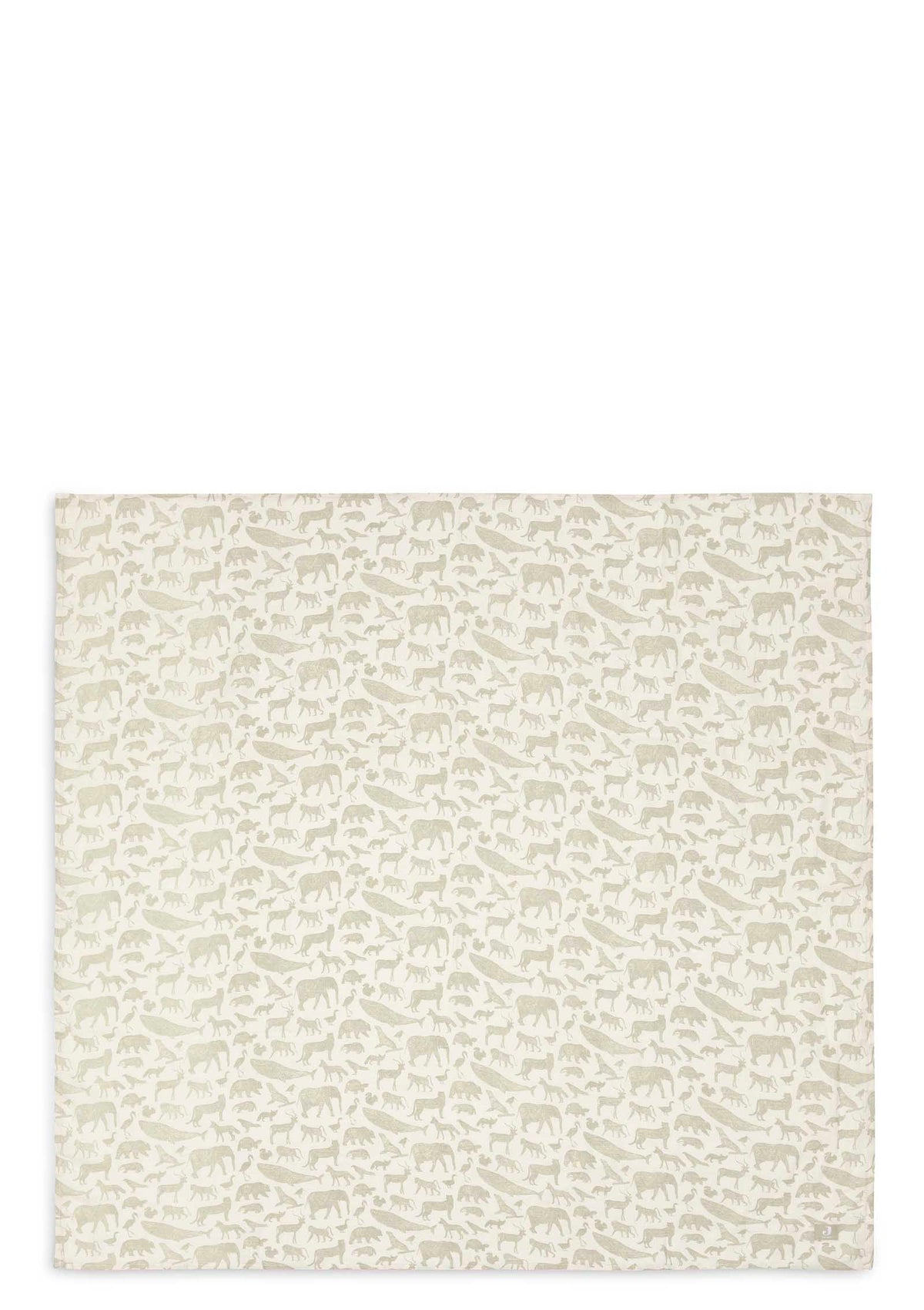 Jollein Mulltücher 2er Pack 'Animals' Olive Green 115 cm x 115 cm