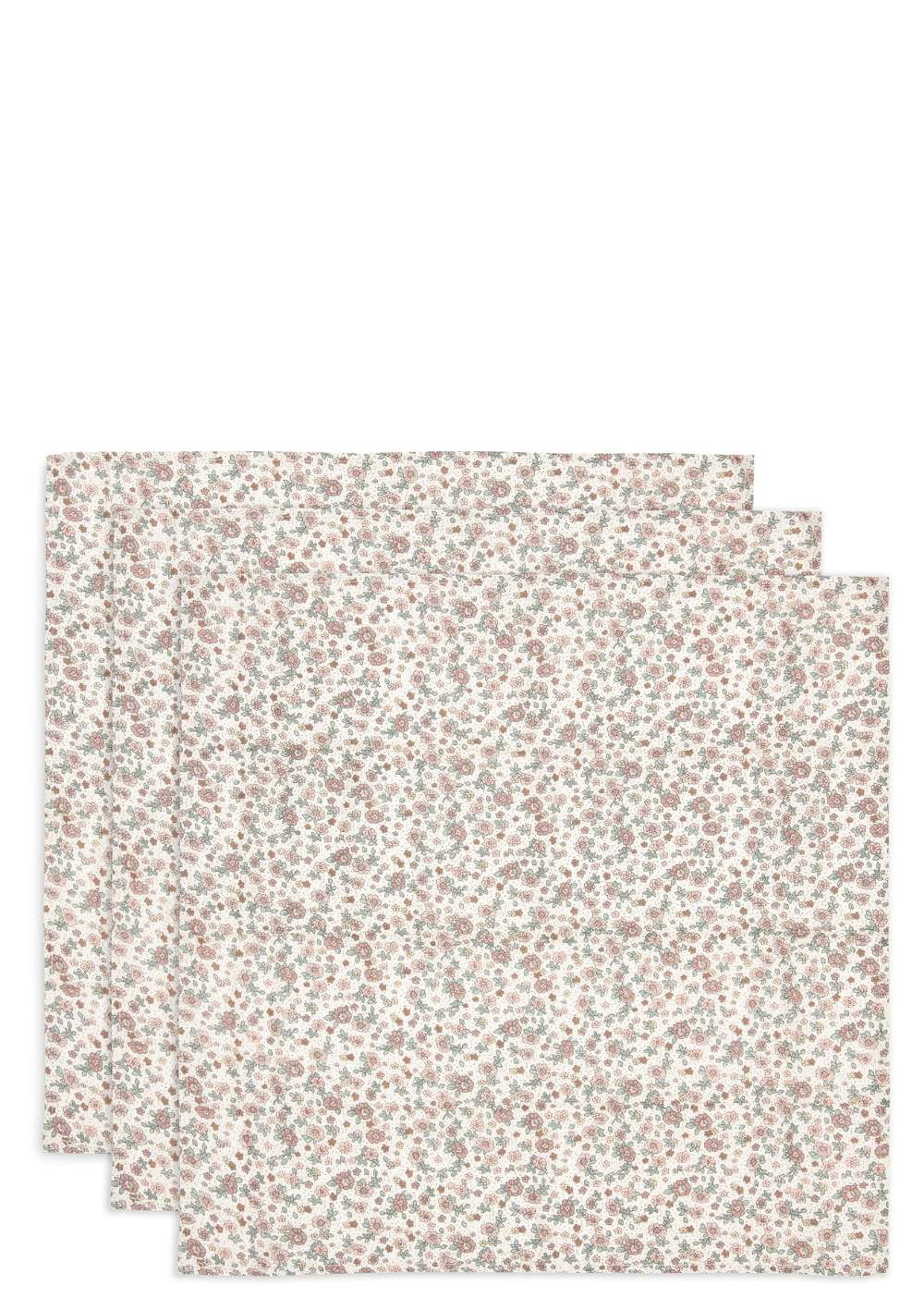 Jollein 3er Pack Mulltücher Retro Flowers 