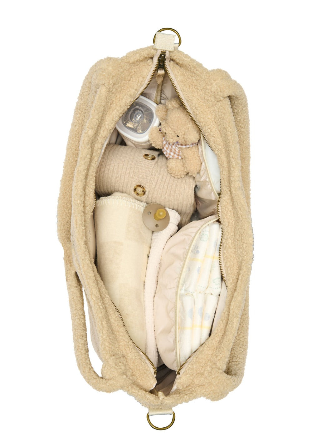 Studio Noos Wickeltasche 'Teddy Diaper Bag' Ecru 
