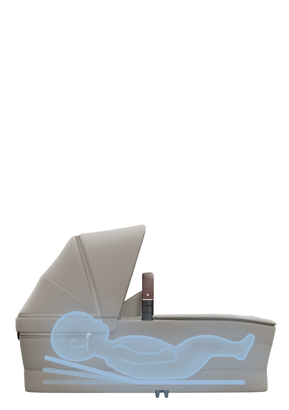 Maxi-Cosi Babywanne 'Cabin' Sapphire Sand mit SoothingSlope-Funktion unterstützt dein Baby bei Reflux 