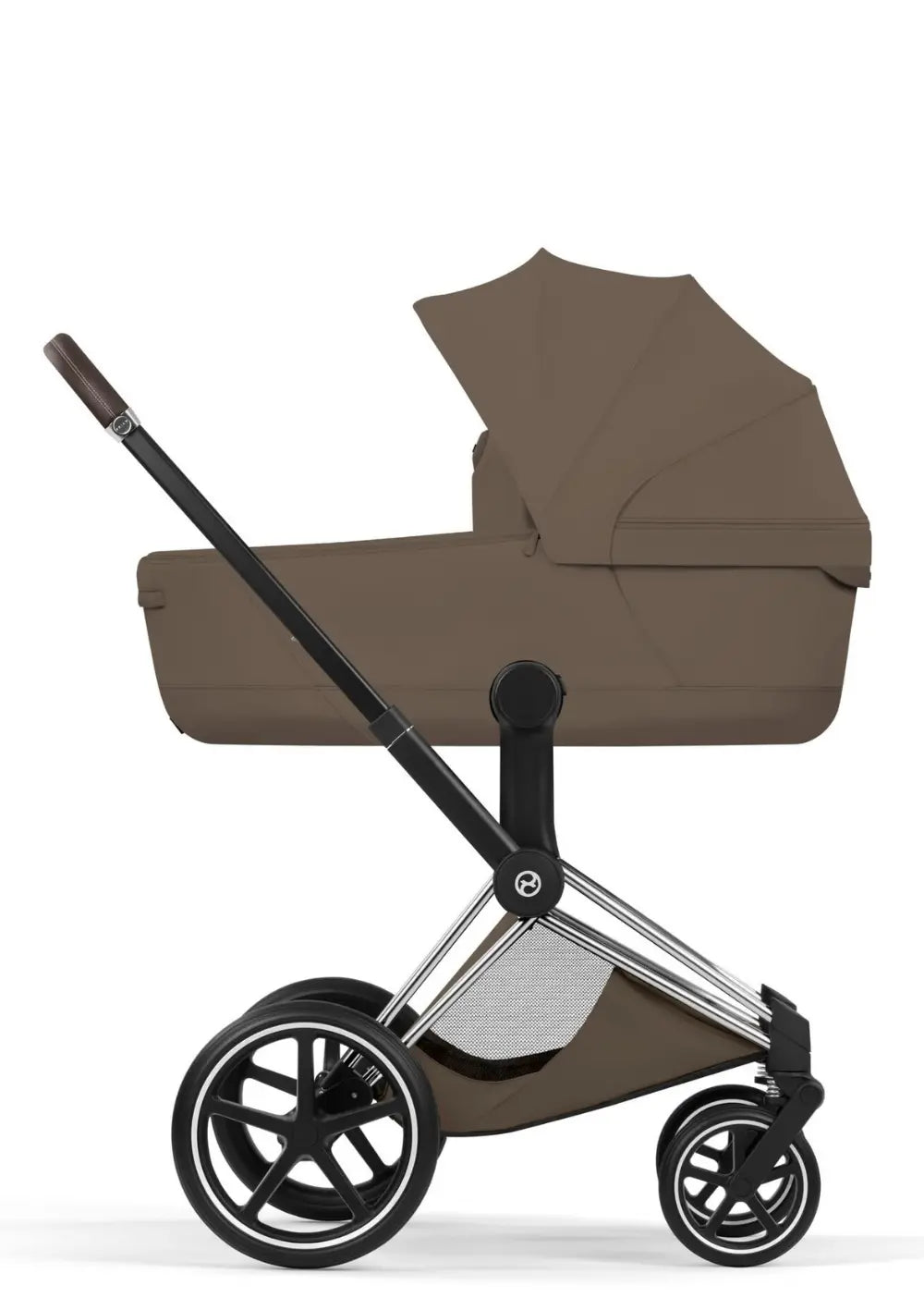 Cybex Kinderwagen-Set 'Priam Style' Coconut Brown (Frame Chrome Brown)