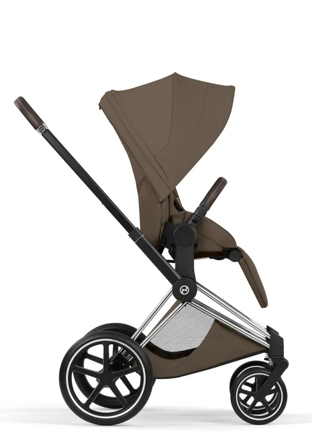 Cybex Kinderwagen-Set 'Priam Style' Coconut Brown (Frame Chrome Brown)