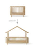 Umbauset für 'Wood Mini+' Babybett zum Hausbett Eiche