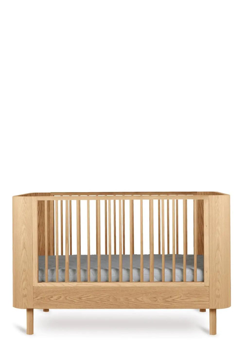 Quax 2-in-1 Babybett 'Yume' Natural Ash 140 x 70 cm  mit Matratze