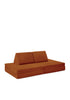Spielsofa Cord Rost Orange
