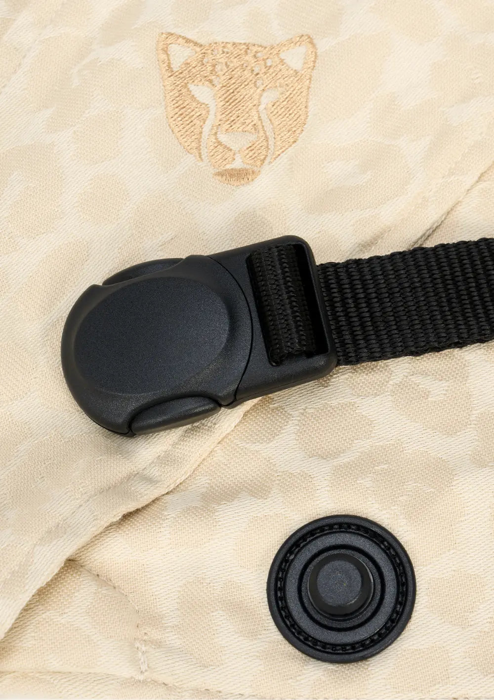 Wildride Babytrage 'Firstride Bowie' Beige Leopard