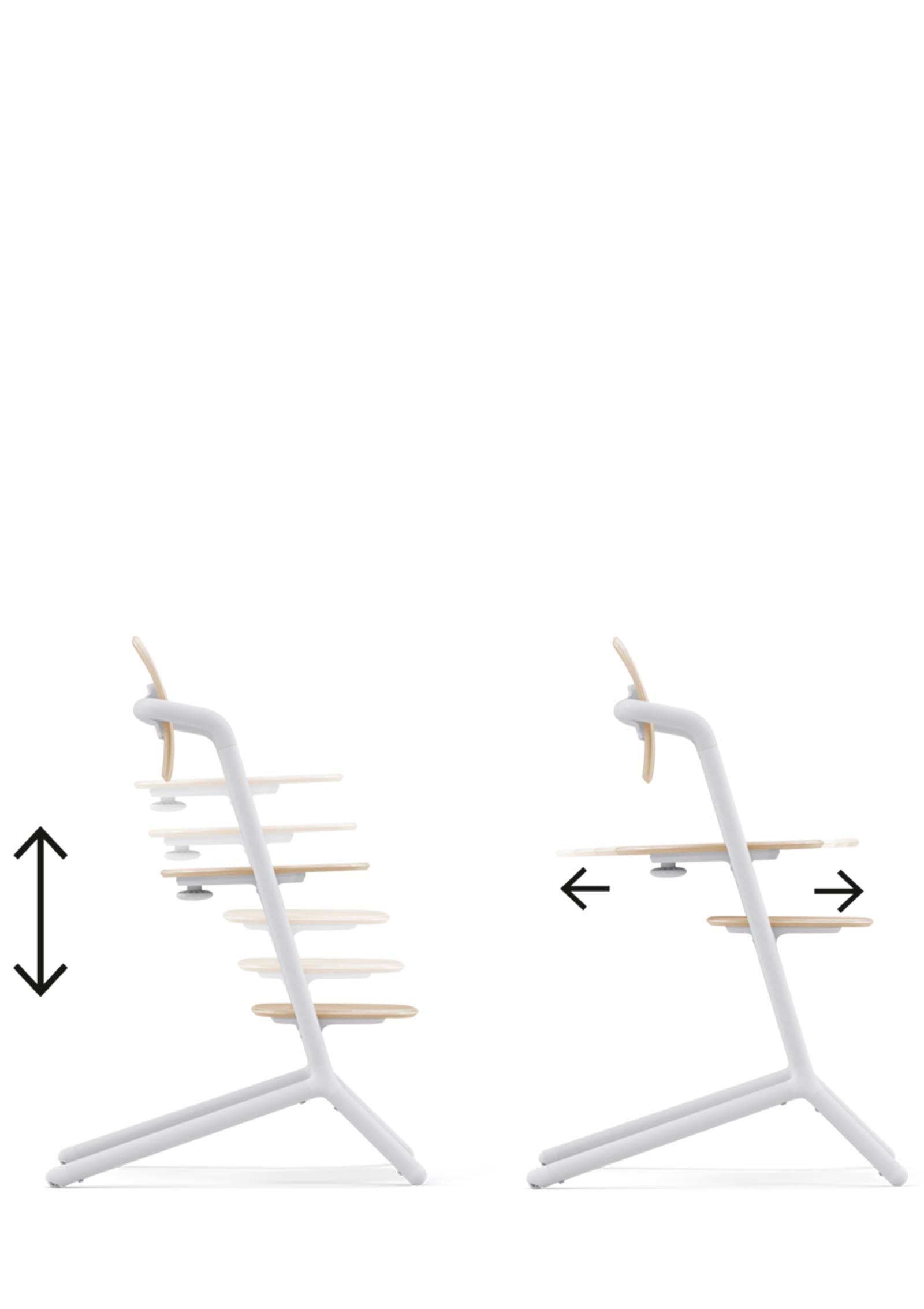 Cybex Hochstuhl Lemo 3-in-1 Set Sand White / White